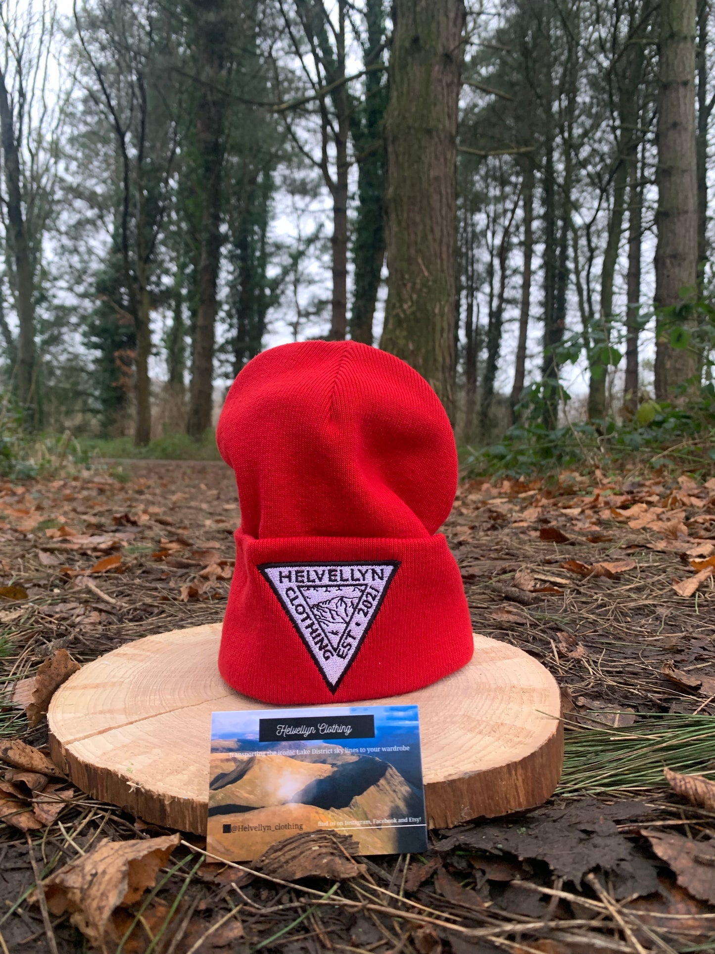 Helvellyn Clothing Red Turn Up Hat