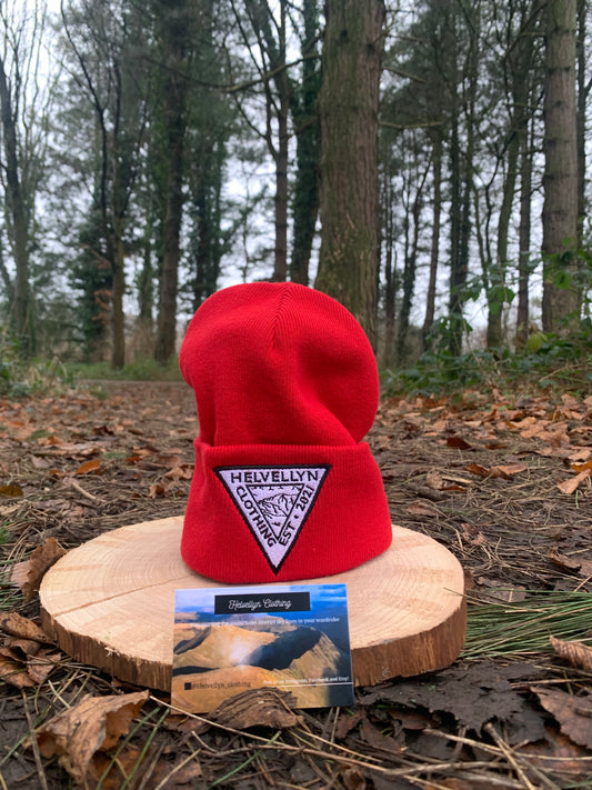 Helvellyn Clothing Red Turn Up Hat