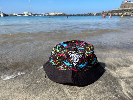Multi colour pattern bucket hat